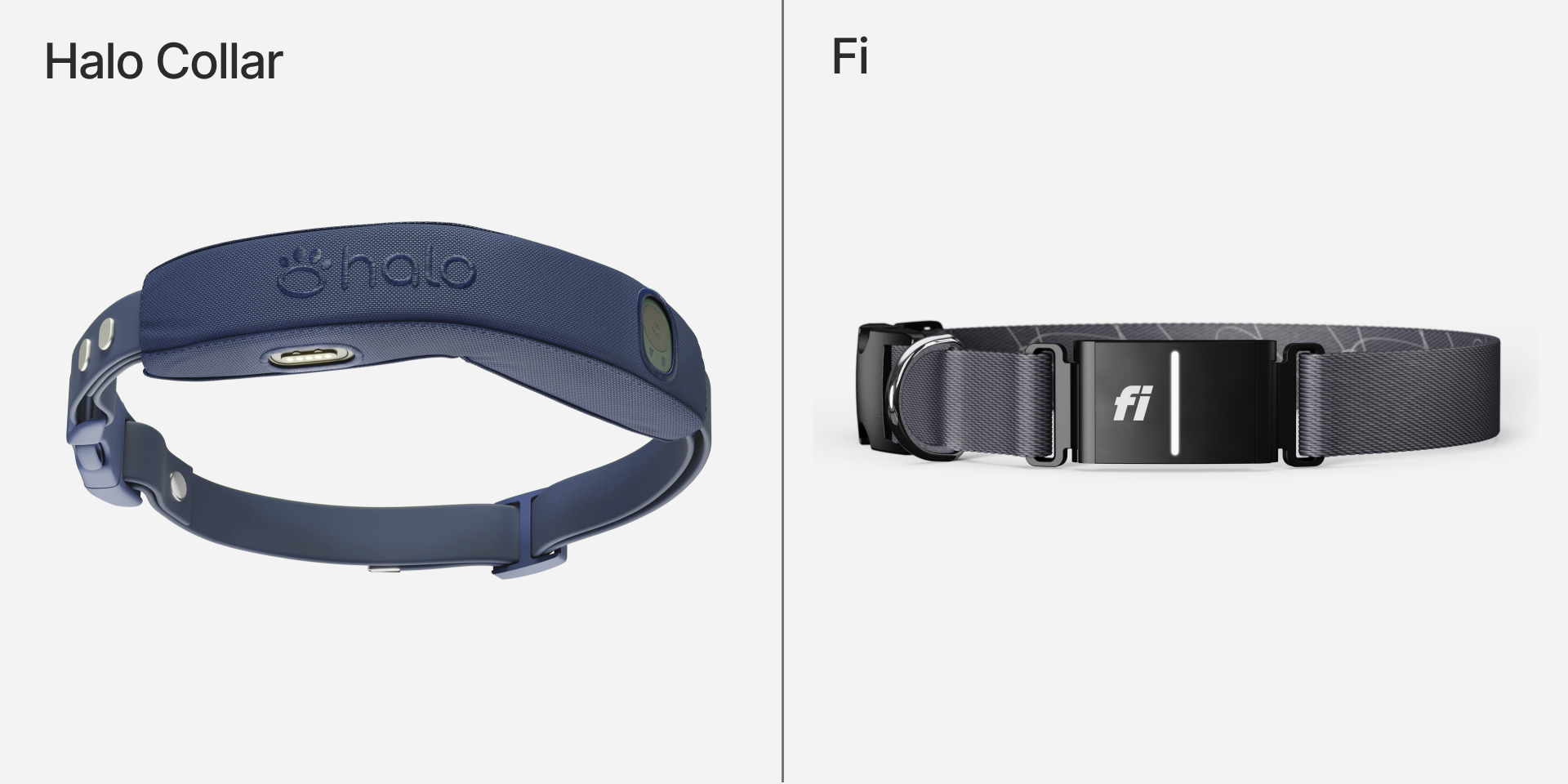 Halo Collar 5 GPS fence and a Fi Series 3 compared side by side